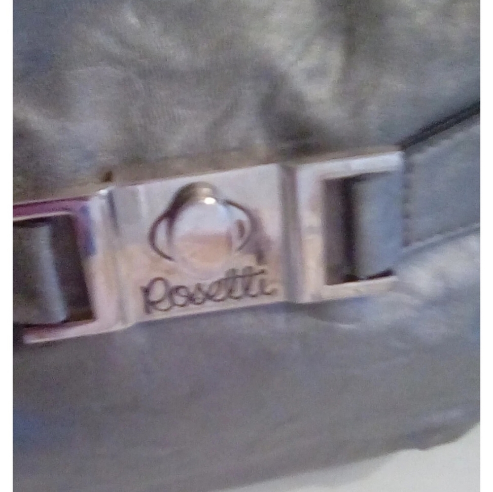 Silver Rosetti Shoulder Bag,braided Strap - Picture 2 of 6